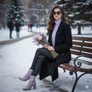 Looking at Roses Pose 1