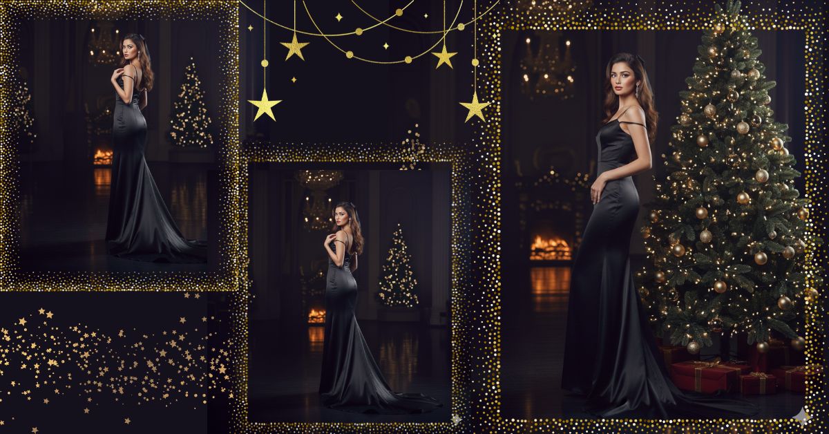 Luxury Christmas Night Portrait