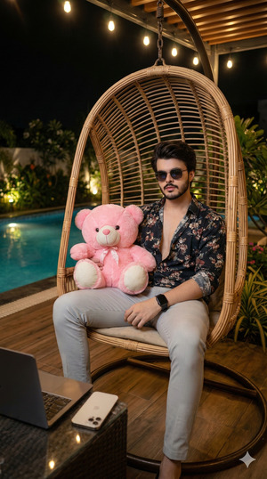 Luxury Night Terrace Portrait