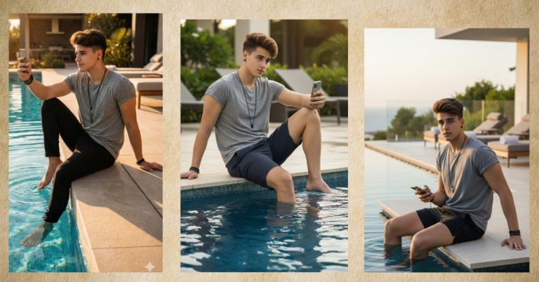 Luxury Poolside Portrait (Trending Summer Holiday Style)