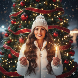 Magical Christmas Portrait