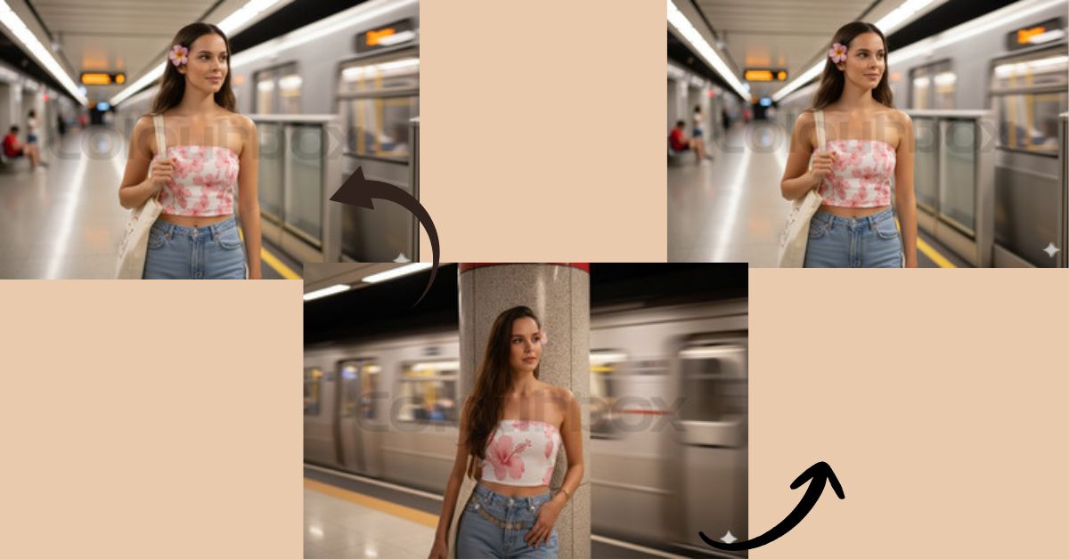 Metro Station Urban Aesthetic Look