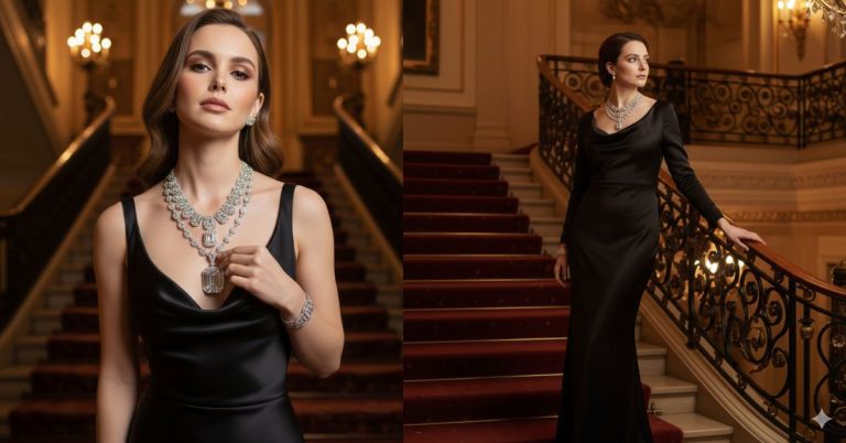 Old Money Luxury Jewelry Portrait)