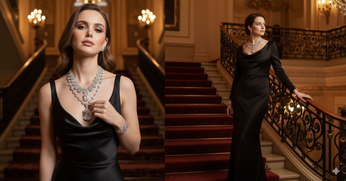 Old Money Luxury Jewelry Portrait)