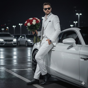 One Foot on Car Pose