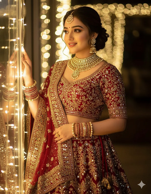 One Hand on Lights One on Lehenga