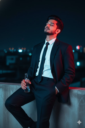 One Knee Bent Editorial Confidence