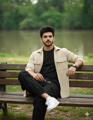 One Leg Crossed Casual Pose 1