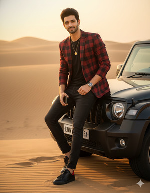 One Leg Down Bonnet Pose Bold Confident