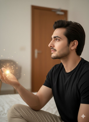 Open Palm Magic Rise Pose Wonder Reverence