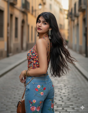 Over the Shoulder Elegant Pose