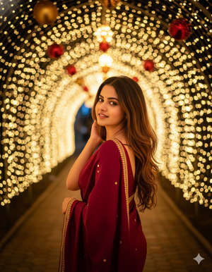 Over the Shoulder Holiday Look