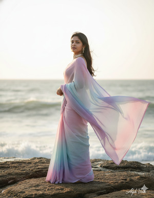 Over the Shoulder Look Near Rocks