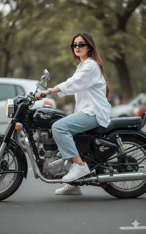 Over the Shoulder Look While Riding