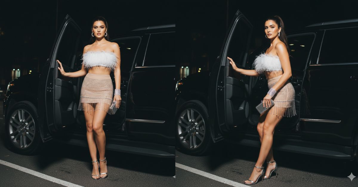 Paparazzi Luxury Car Exit Portrait