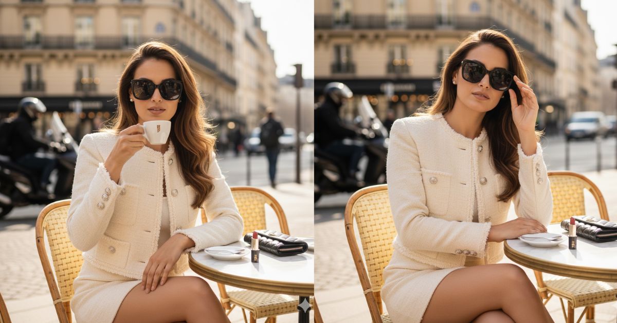 Paris Café Influencer Portrait