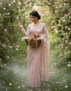 Paused Walk Looking Down at Flowers Storytelling Mood