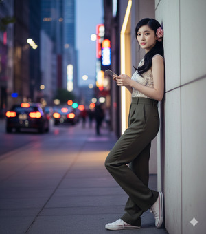 Phone at Chest Level Relaxed Lean Calm Confidence