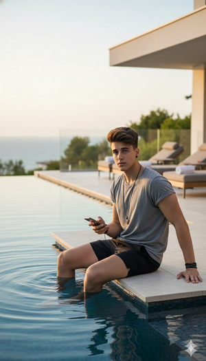 Phone at Chest Pose Editorial 1