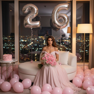 Pink Birthday Room Look