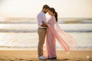 Pose Variant 1 – Forehead Touch Gentle Smile