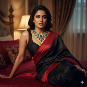 Reclined Bed Pose Luxury Movie Style