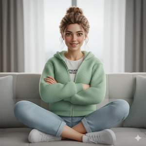 Relaxed Arms Crossed Pose Confident Friendly