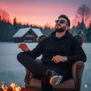 Relaxed Back Lean Confident Mood