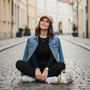 Relaxed Cross Leg Confidence