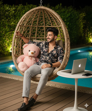 Relaxed One Hand On Chair Pose