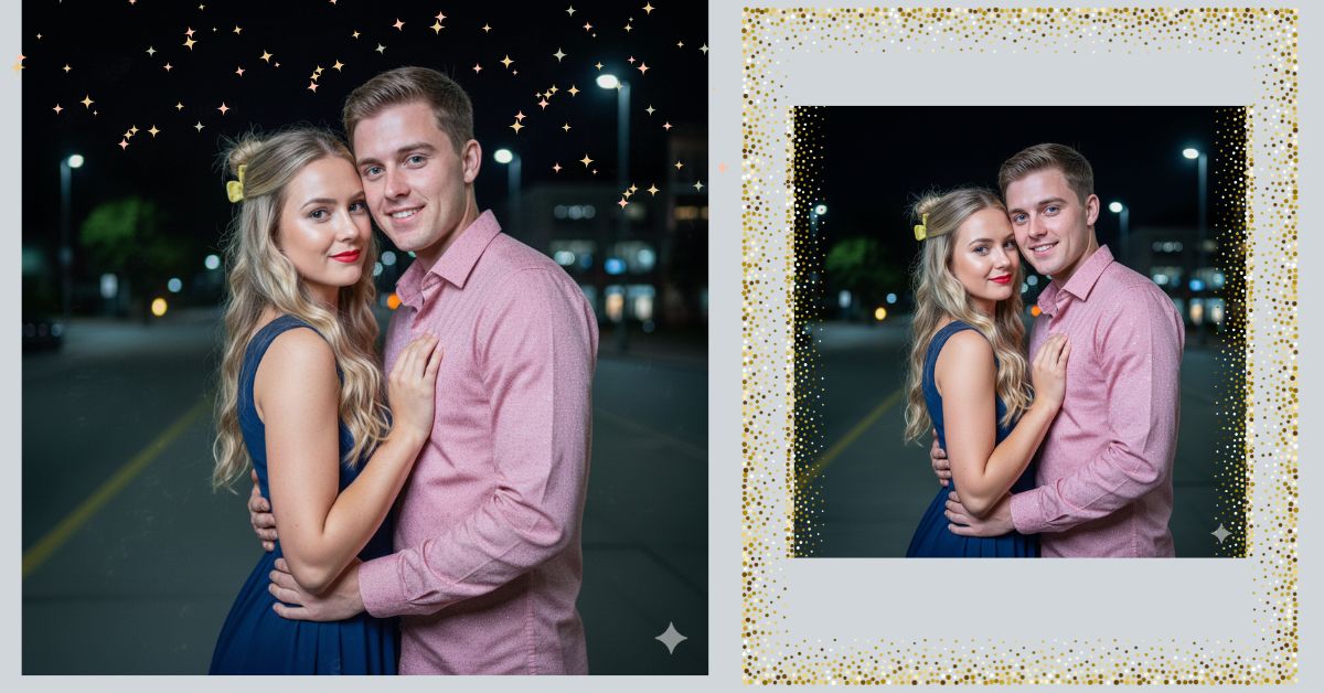 Romantic Night Couple Photo