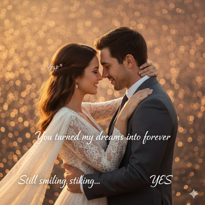 Romantic Quote Portrait Forever Feels Beautiful With You 1