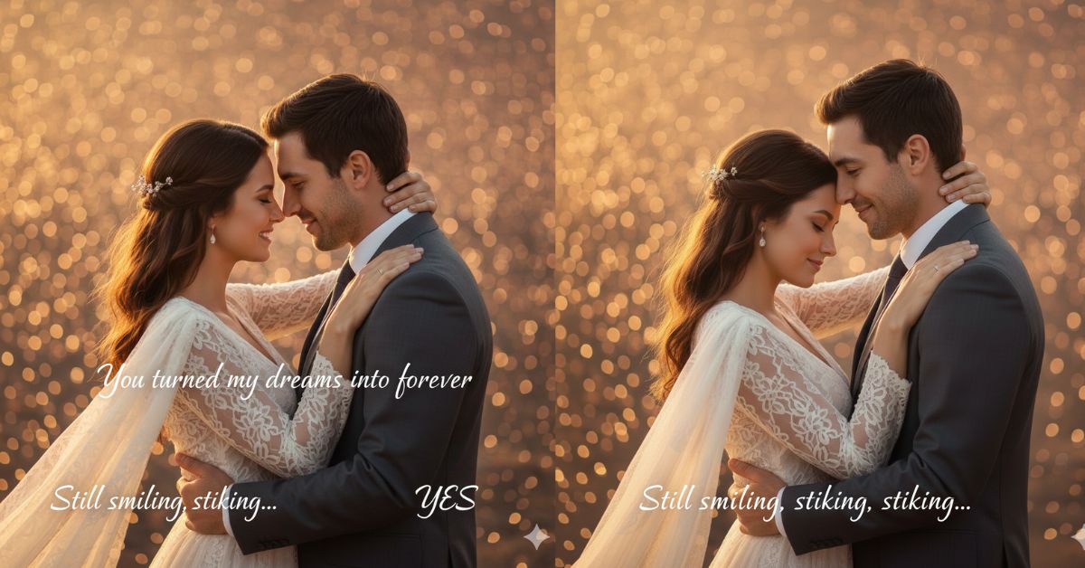 Romantic Quote Portrait “Forever Feels Beautiful With You”