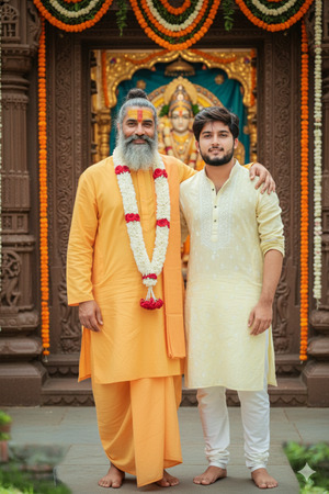 Saints Arm Around Shoulder Facing Camera