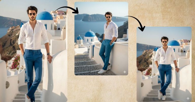 Santorini Holiday Portrait