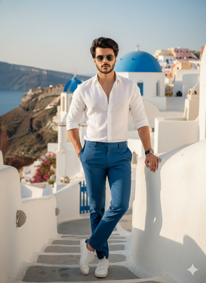 Santorini Holiday Portrait 1