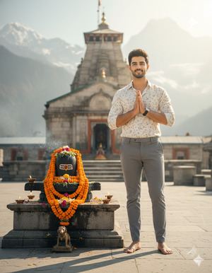 Side Angle Devotion Pose Cinematic Emotional