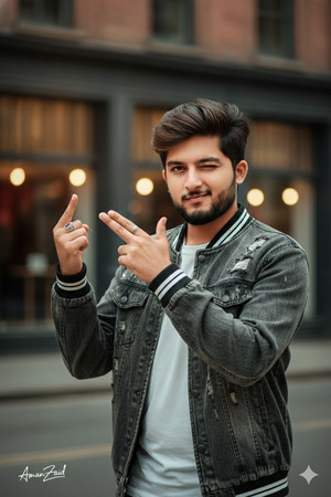 Side Angle Finger Gun Pose