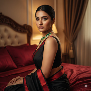 Side Angle Sitting Pose Sensual Cinematic