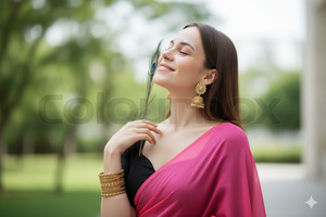 Side Face Serenity Pose