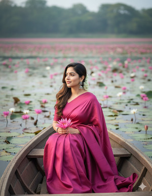 Side Gaze Lotus Hold