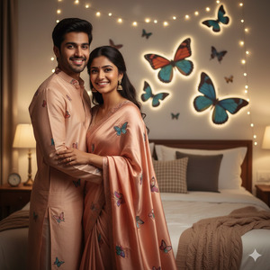 Side Hug with Smiles