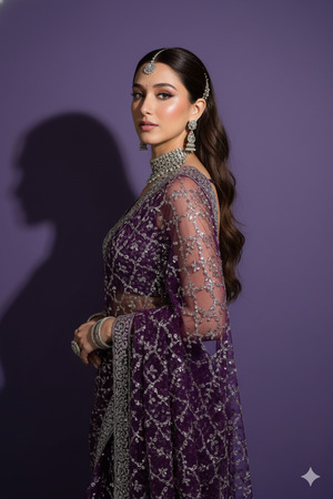 Side Pose Looking Over Shoulder Elegant Classic