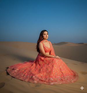 Side Seated Graceful Pose 1