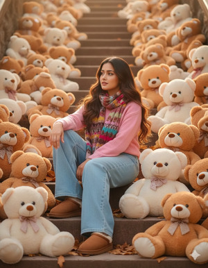 Side Sitting with One Knee Raised