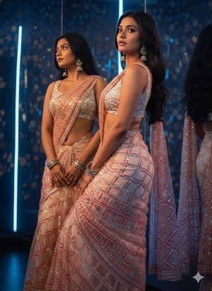 Sideways Waist Curve with Over the Shoulder Look