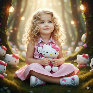 Sitting Among Plushies