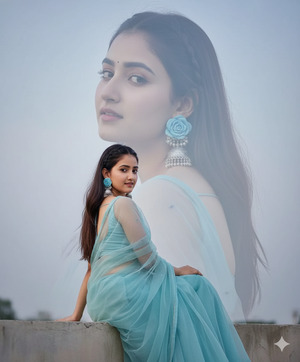 Sitting Back Facing Over Shoulder Glance 1