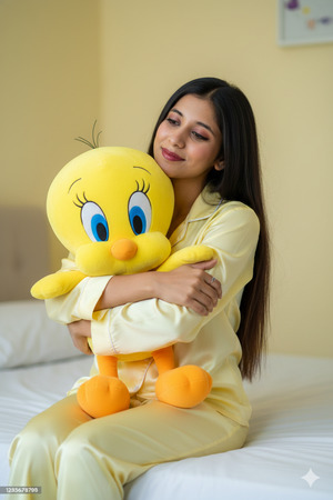 Sitting Hug Pose Cute Cozy