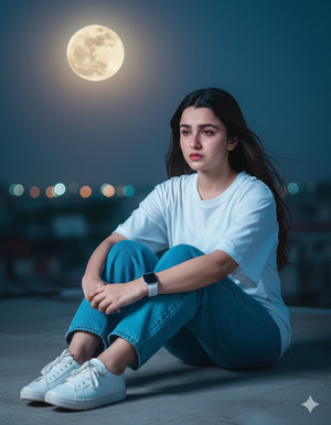 Sitting Near Edge Looking Down Slightly 1